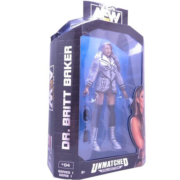 AEW Unrivaled Collection Series Dr Britt Baker #04 Wrestling Action Figure New - Picture 2 of 8